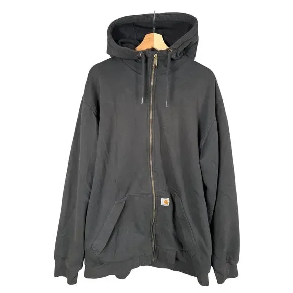 Carhartt Rain Defender Loose Fit Size XL Thermal Lien XLT Cotton/Poly Zip Up - Picture 1 of 7
